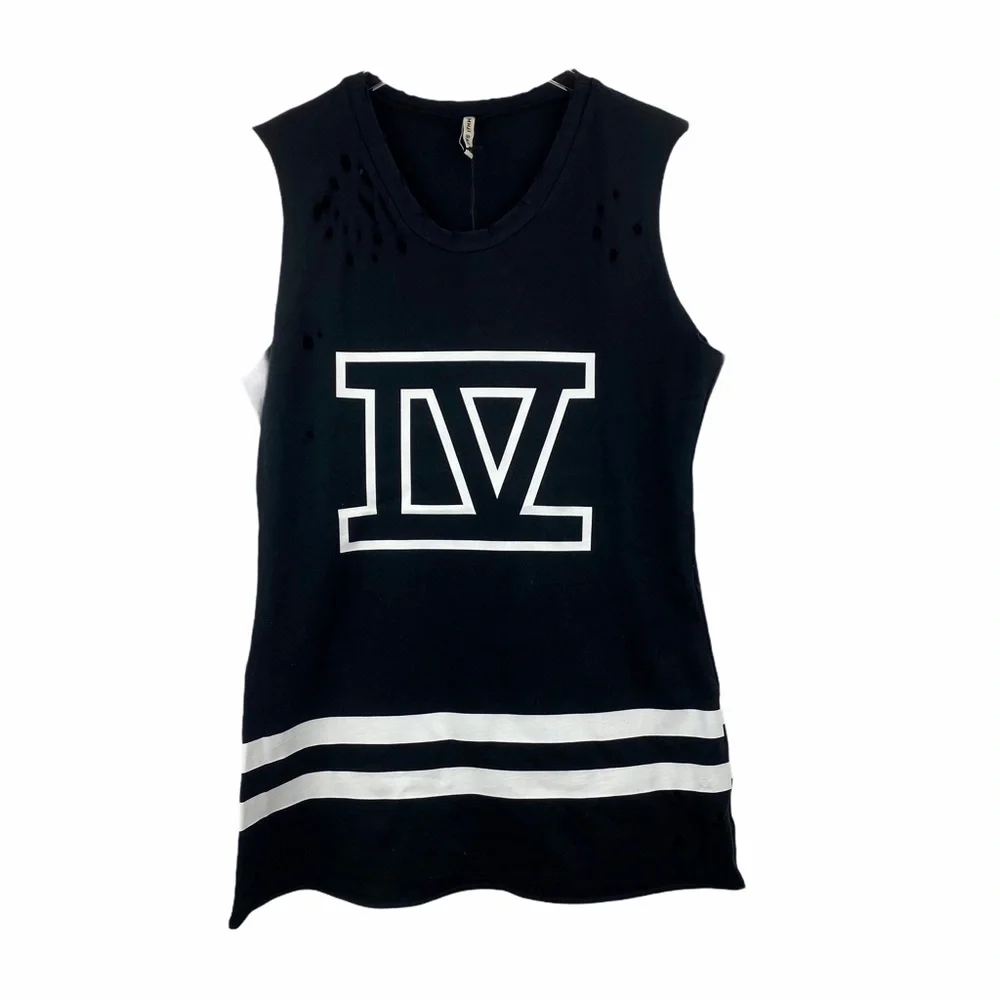 NWT EMMA & SAM LF IV Black White Sporty Dress Small - Picture 2 of 9